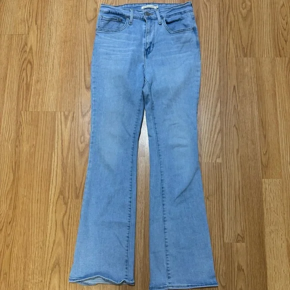 Levi's 725 High Rise Bootcut Jeans Size 28 - Picture 2 of 5